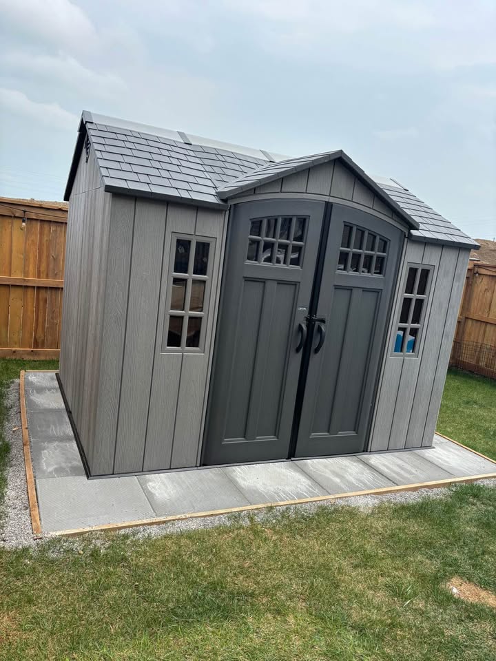 Cabanon installé sur base préparée